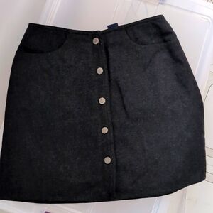 VTG Vintage GAP Charcoal Grey Schoolgirl Mini Skirt